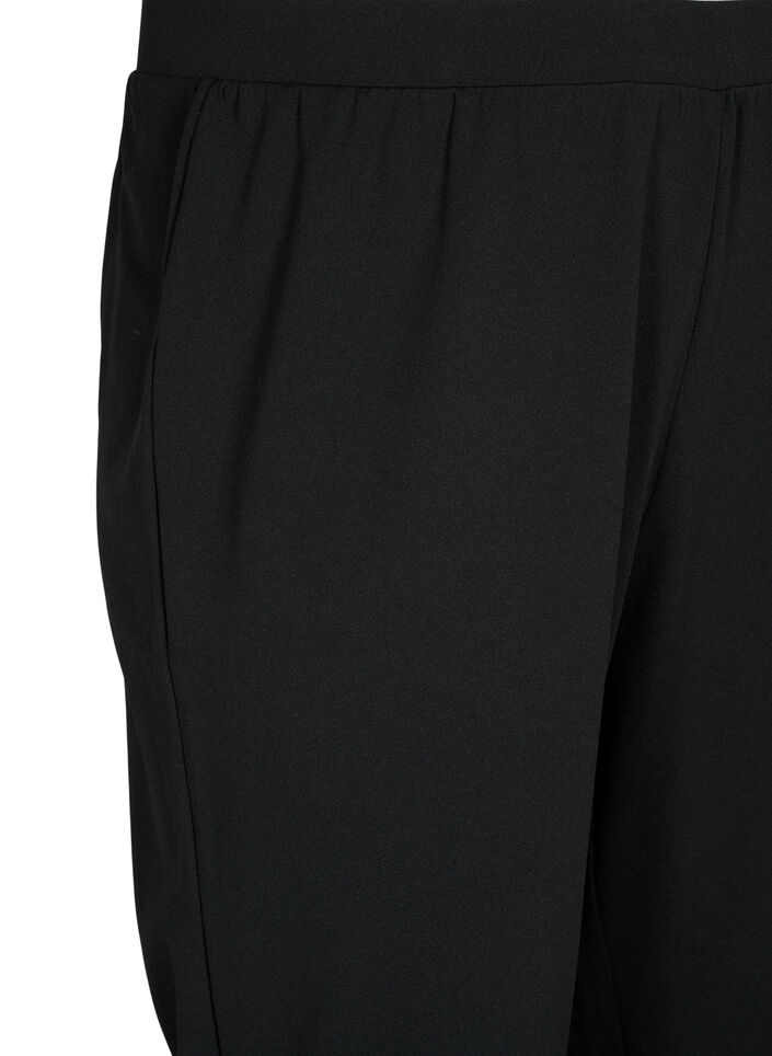Hose mit gerader Passform, Schwarz, Packshot image number 2