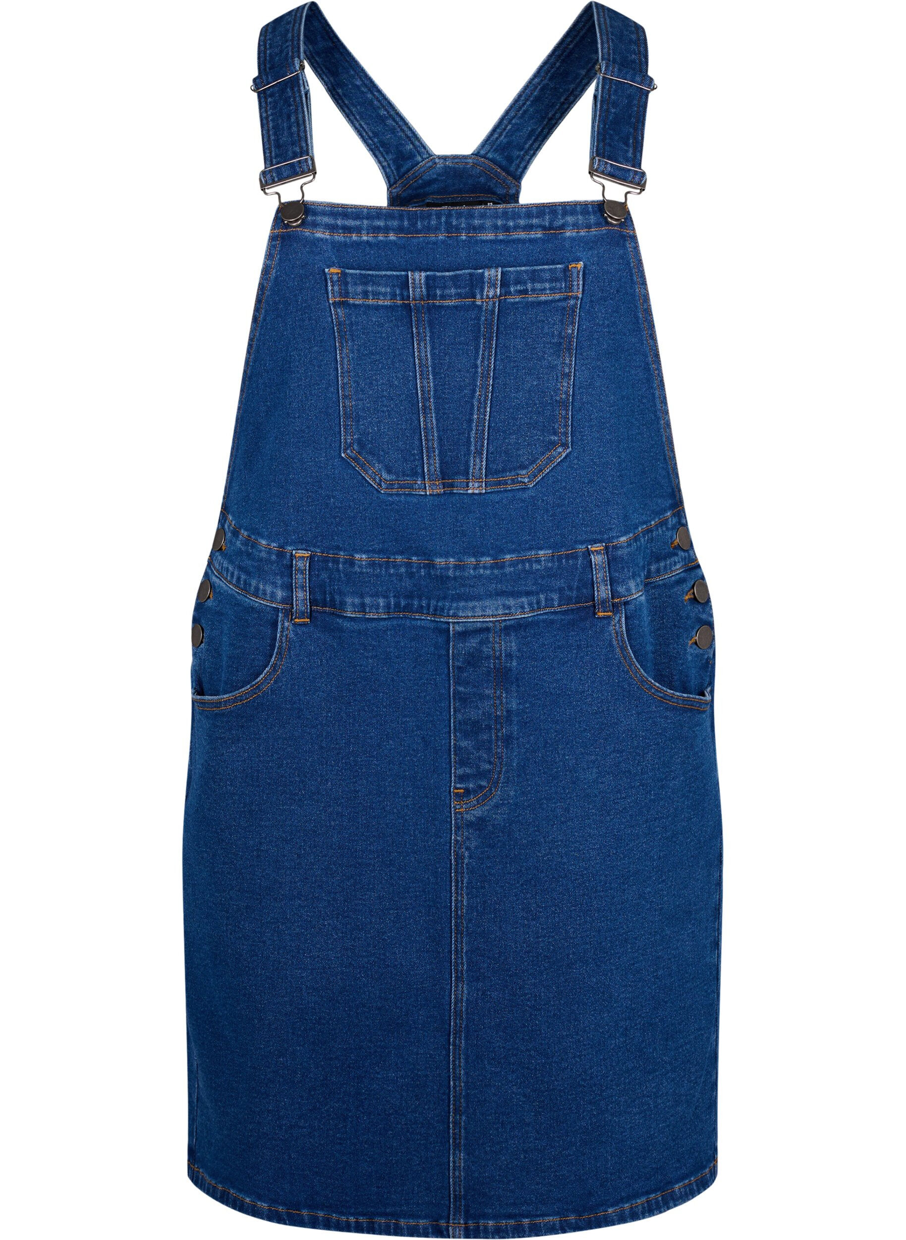 Denim Dungarees Kleid