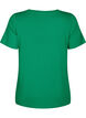 Geripptes T-Shirt aus Viskose mit V-Ausschnitt, Jolly Green, Packshot image number 1