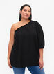 Schulterbluse aus Viskose, Schwarz, Model image number 0