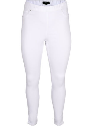 Jeggings mit hoher Taille, White, Packshot image number 0