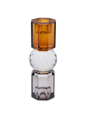 Kerzenleuchter aus Kristallglas, Brown/Smoke Comb, Packshot image number 1