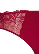 Stringtanga aus Mikrofaser mit Spitzensaum, Rot, Packshot image number 3