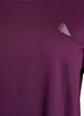 Einfarbiges Trainings-T-Shirt, Lila, Packshot image number 2