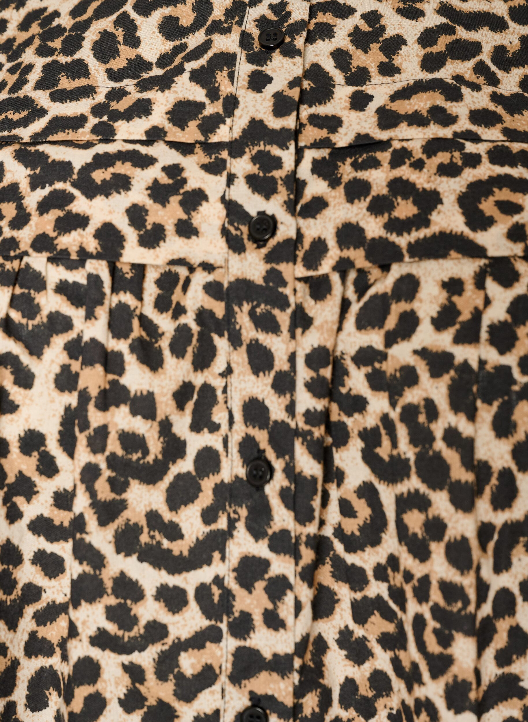 Zizzi&Auml;rmellose Hemdbluse in A-Linie aus Baumwolle, Braun, Packshot image number 2