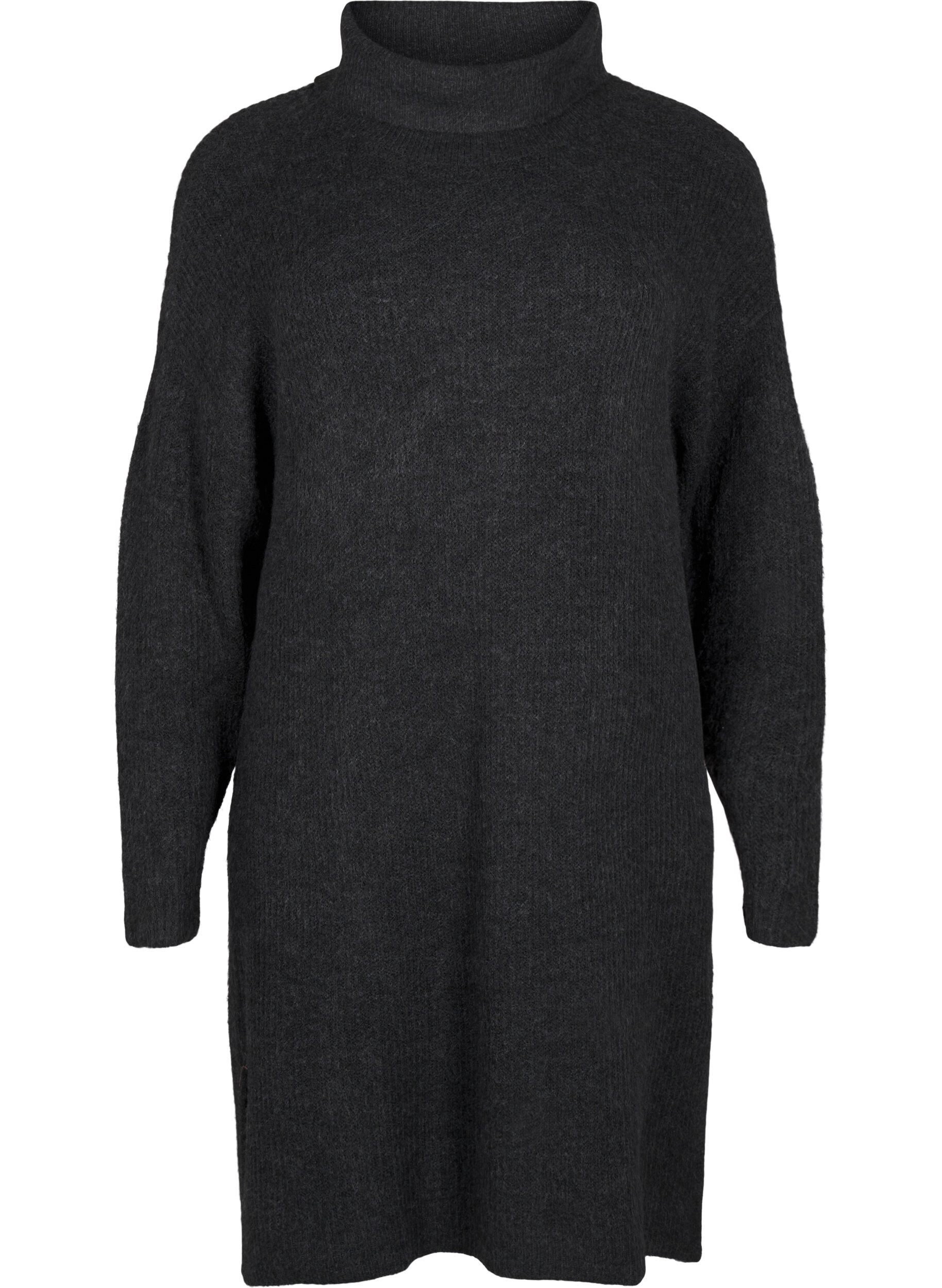 ZizziStrickkleid mit Rollkragen, Grau, Packshot image number 0