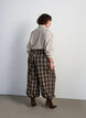 Gestreiftes Hemd mit abnehmbarer Schluppe, Beige, Model image number 2