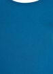 Einfarbiges basic Top aus Baumwolle, Petrol, Packshot image number 2