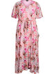 Maxikleid aus Chiffon mit V-Ausschnitt und R&uuml;schensaum, , Packshot image number 0