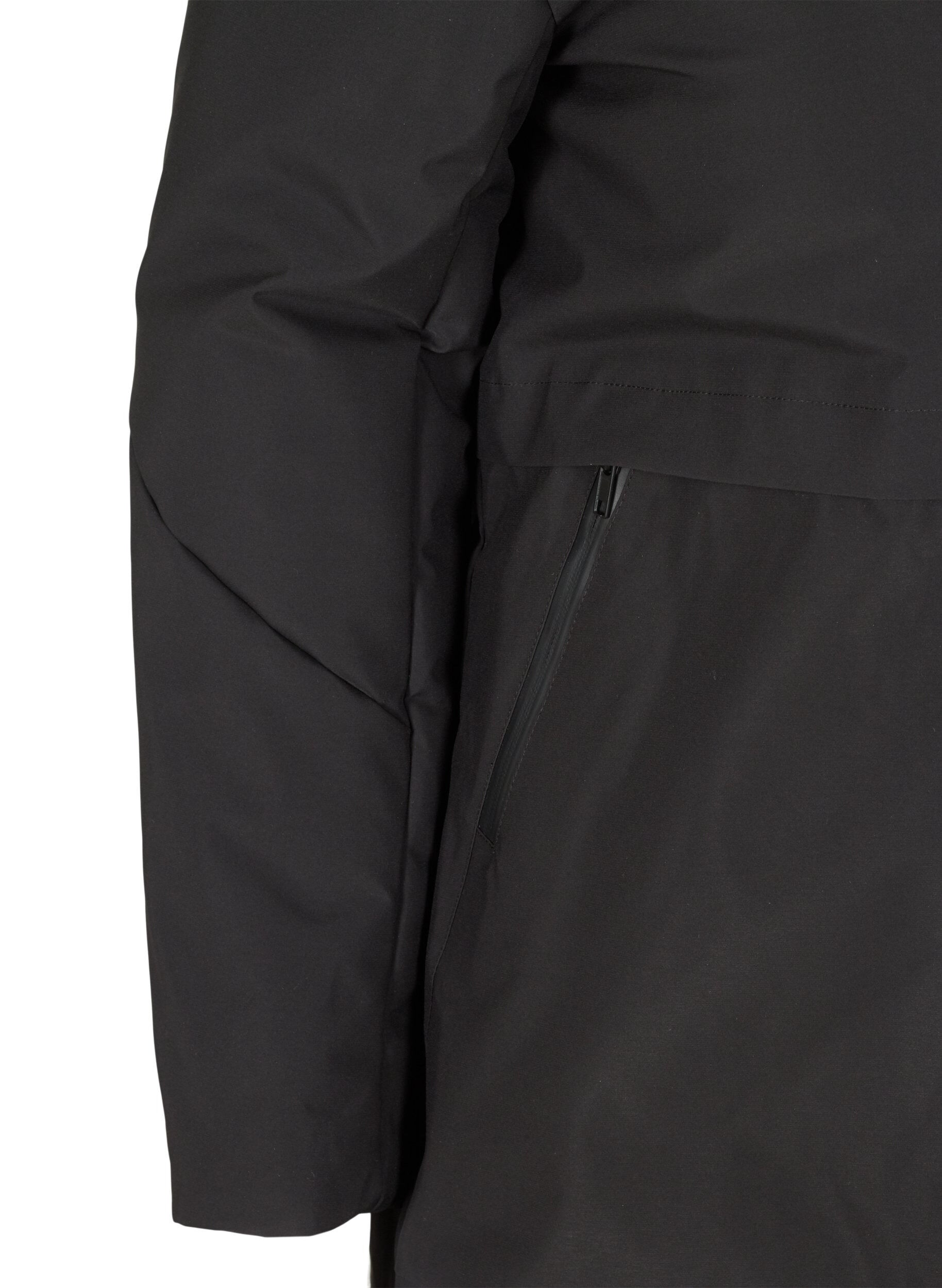 ZizziWinterjacke mit verstellbarer Taille, Schwarz, Packshot image number 2
