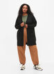 Gemusterter Strickcardigan mit Taschen, Grau, Model image number 1