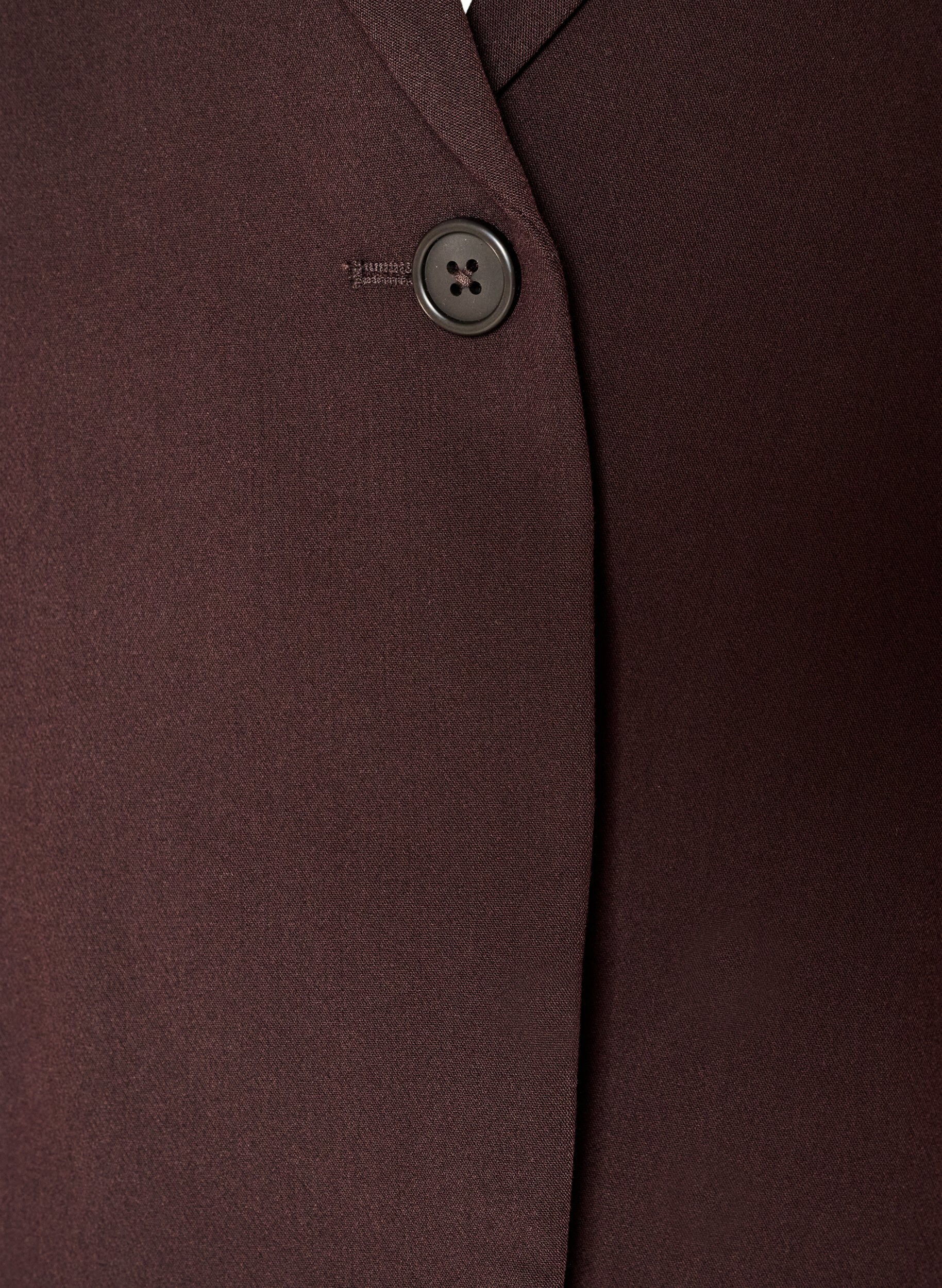 ZizziKlassischer Blazer mit 1-Knopf-Verschluss, Braun, Packshot image number 2