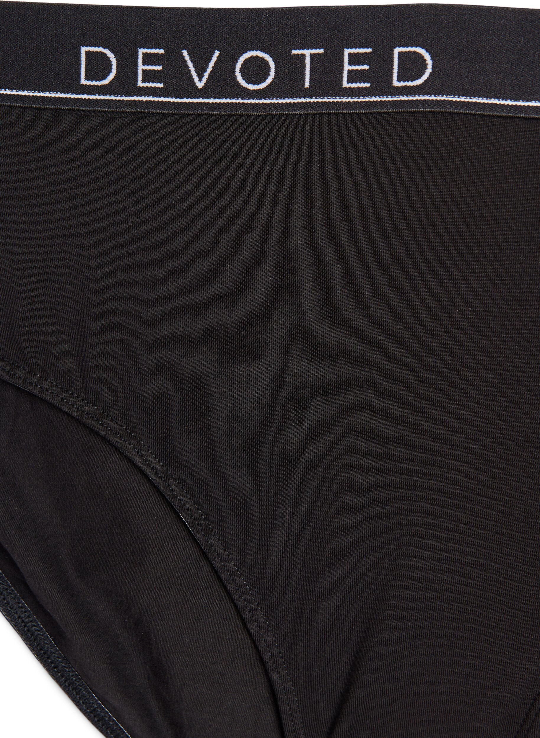 ZizziBaumwoll-H&ouml;schen mit regul&auml;rer Taille, Schwarz, Packshot image number 2