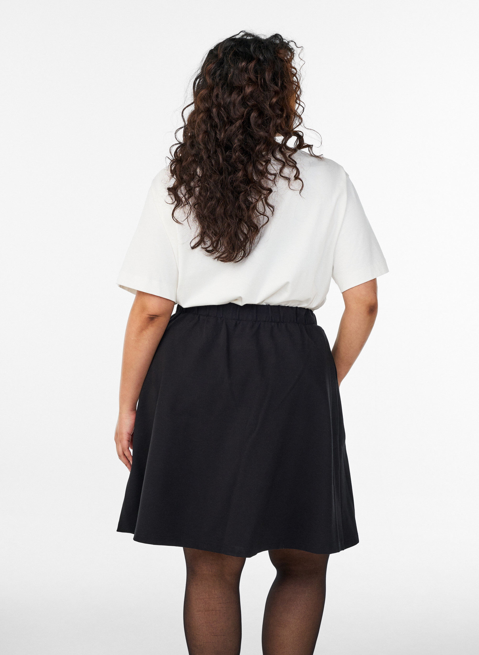ZizziSkaterrock aus Viskose, Schwarz, Model image number 2