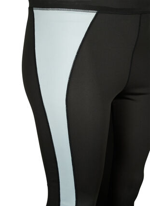 Skiunterhosen mit Kontraststreifen, Black w. Gray Mist, Packshot image number 2