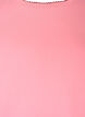 T-Shirt aus Baumwolle mit gewellten Kontrastkanten, Pink, Packshot image number 2
