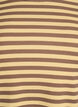 Gestreifte Bluse mit langen &Auml;rmeln, Braun, Packshot image number 2