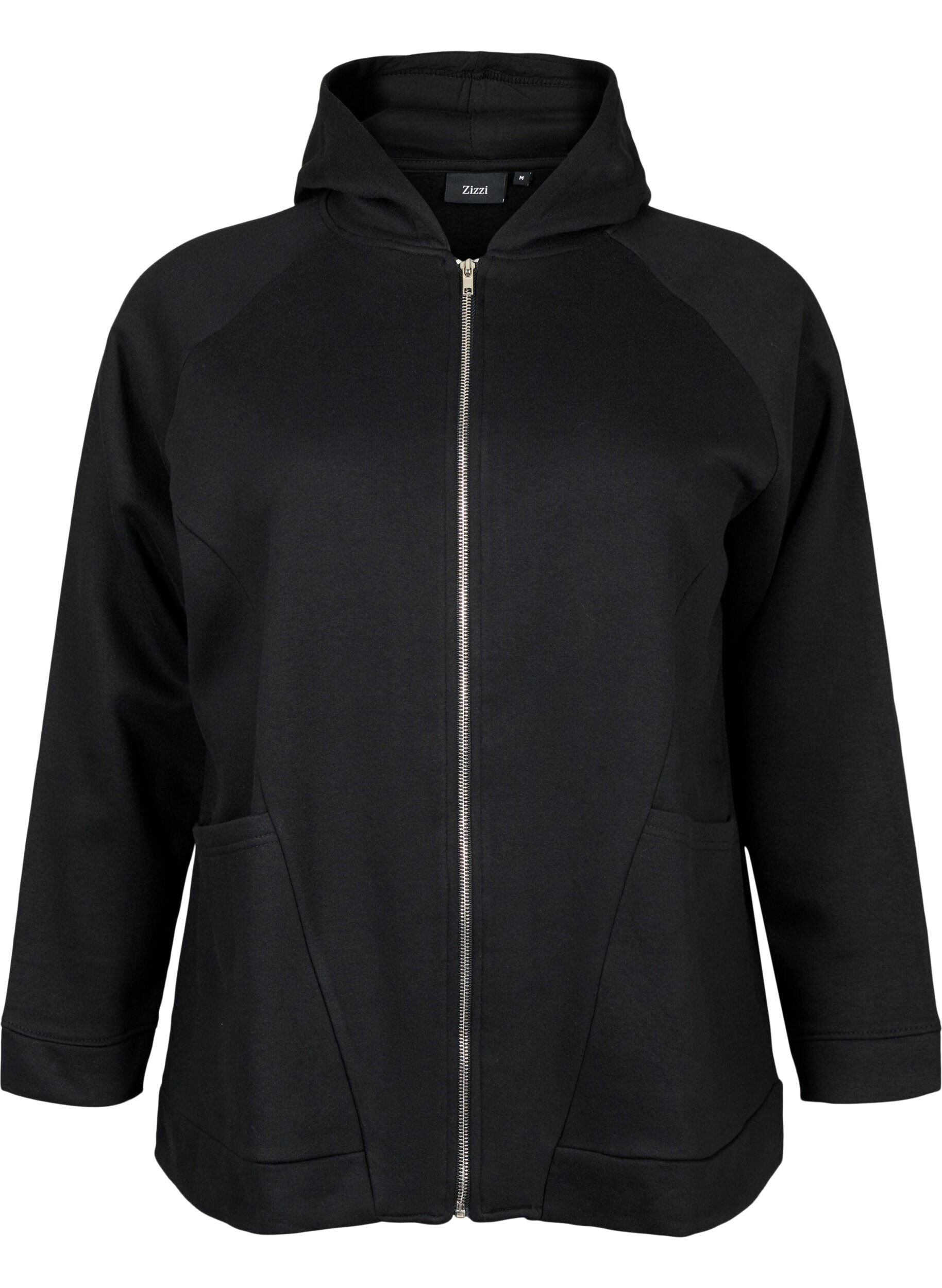 Zizzi Sweatshirt mit Kapuze, Black, Packshot image number 0