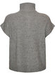 Strickweste mit hohem Kragen und kurzem Rei&szlig;verschluss, Grau, Packshot image number 1