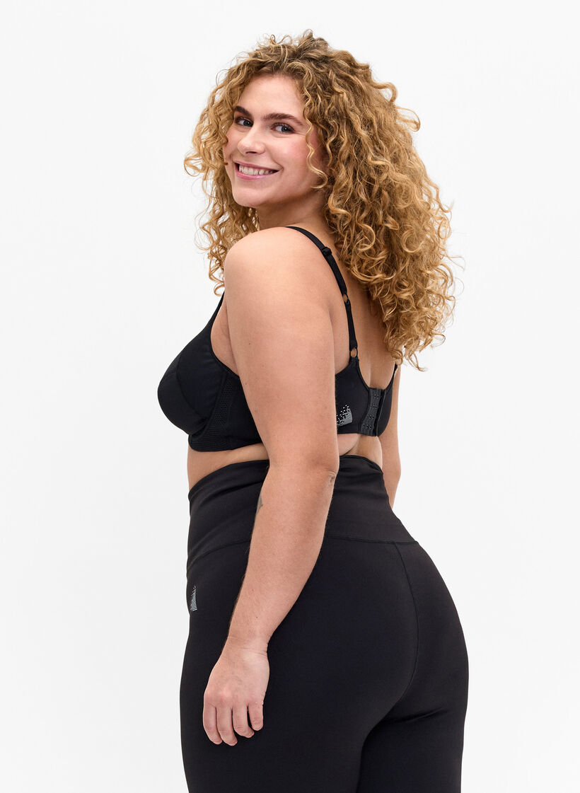 CORE, HIGH SUPPORT WIRE BRA – Sport-BH mit Bügel, Schwarz, Model