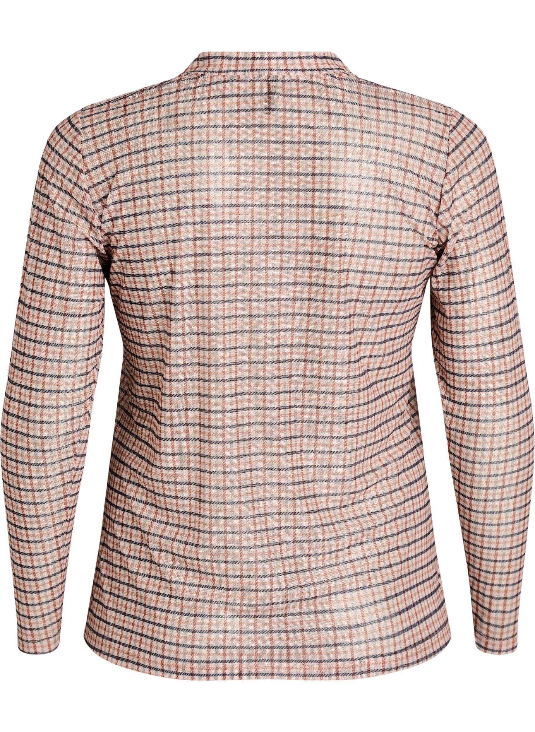 ZizziBluse aus Mesh mit Punkten, 9996, Packshot image number 1