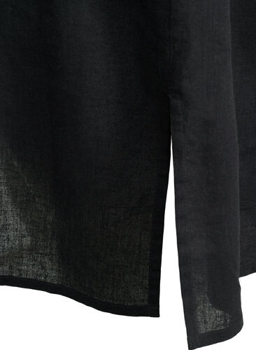 Hemdkleid mit langen Ärmeln, Black, Packshot image number 3
