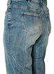 Kiana Straight Fit Jeans mit leicht abgenutzter Optik, Blau, Packshot image number 3