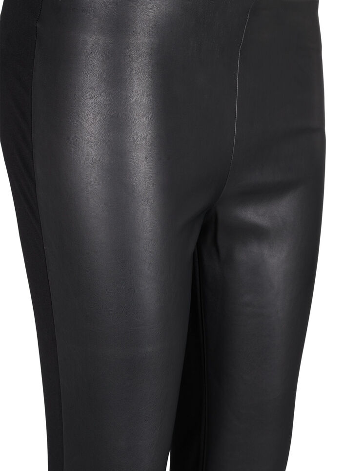 Leggings aus Lederimitat, Black, Packshot image number 2
