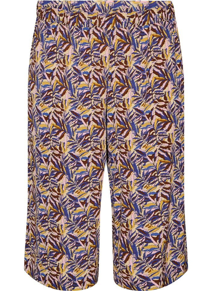 Culotte-Hose mit Print, Beige, Packshot image number 0