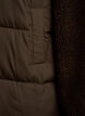 Mittellange Steppjacke mit Teddyfleece, Braun, Packshot image number 3