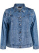 Jeansjacke mit abnehmbaren &Auml;rmeln, Blau, Packshot image number 0