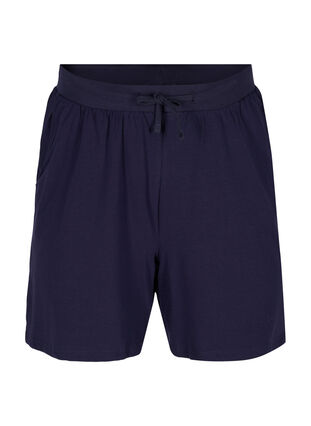 Shorts aus Baumwolle mit Taschen, Night Sky Solid, Packshot image number 0