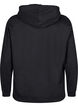 Sweatshirt mit Kapuze und Aufdruck, Schwarz, Packshot image number 1