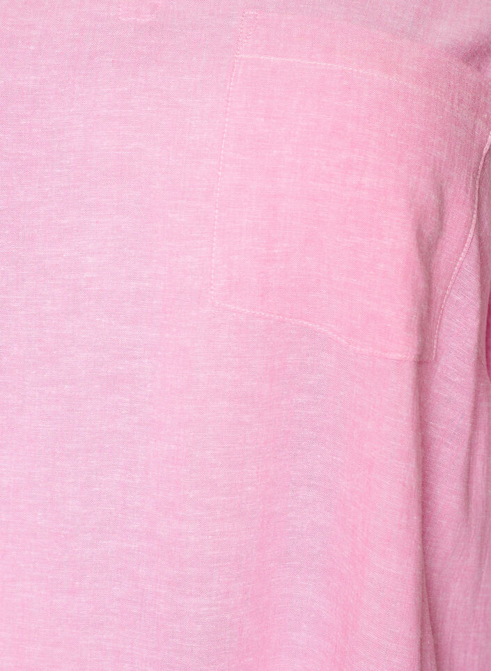 Tunika aus Leinen und Viskose mit A-Linie, Pink, Packshot image number 2