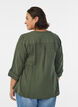 Bluse aus Baumwollmusselin mit Lochstickerei, Gr&uuml;n, Model image number 2