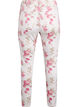 Super-schmale Amy Jeans mit Blumenprint, Vanille, Packshot image number 1