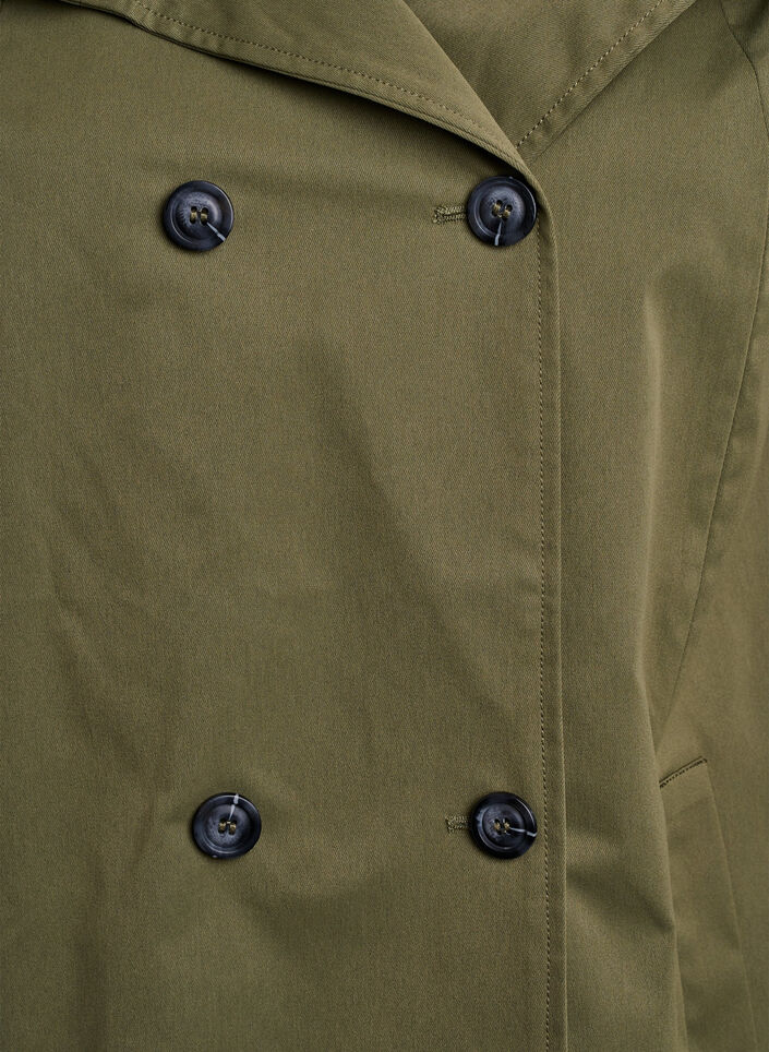 Frühlingsjacke aus wasserabweisendem Material mit A-Linie, Grün, Packshot image number 2