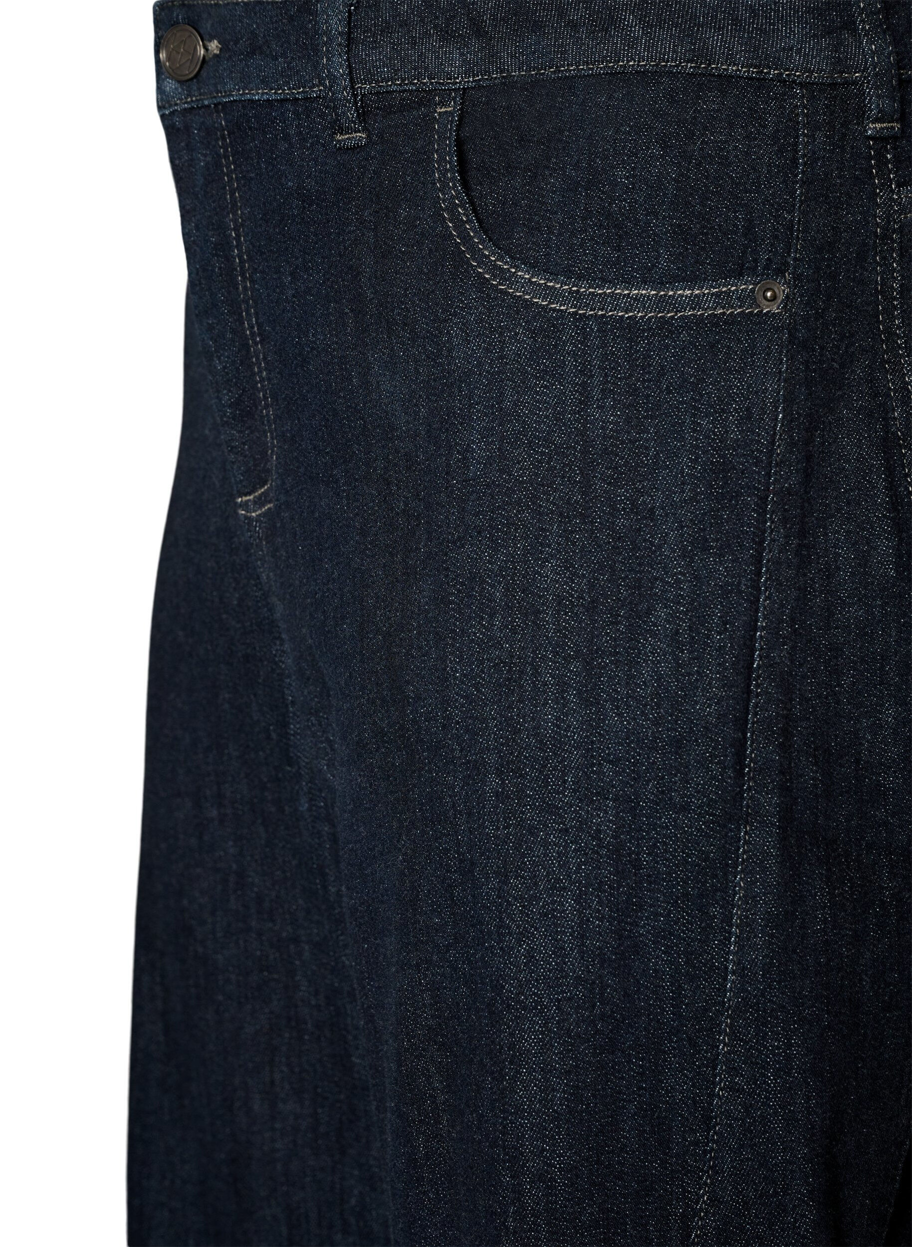 ZizziBarrel-Jeans mit hoher Taille, Blau, Packshot image number 2