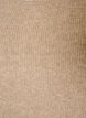 Melierte Strickbluse mit Rundhalsausschnitt, Beige, Packshot image number 2
