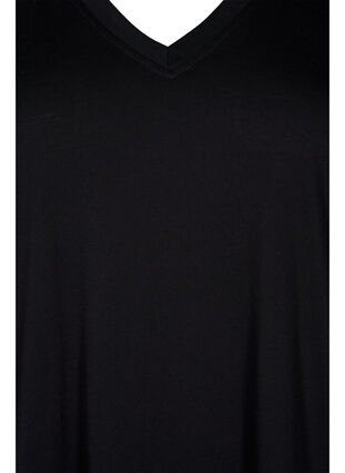 T-Shirt mit Ärmeln aus Spitze, Black, Packshot image number 2
