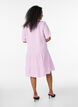 Kurzes A-Linien-Kleid aus Baumwollmusselin, lila, Model image number 2