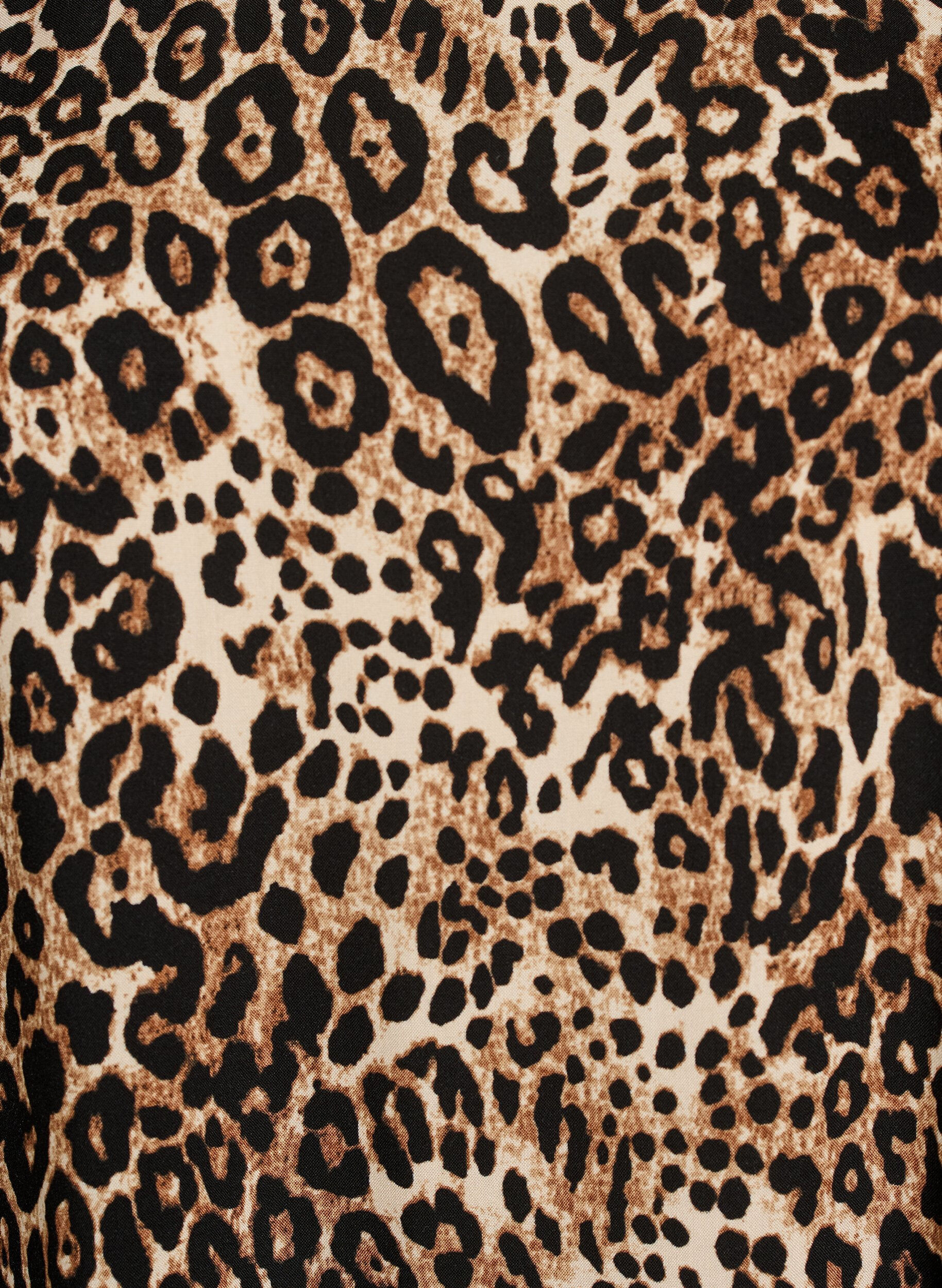 Zizzi Kleid aus Viskose mit Schnittlinie, Braun, Packshot image number 2