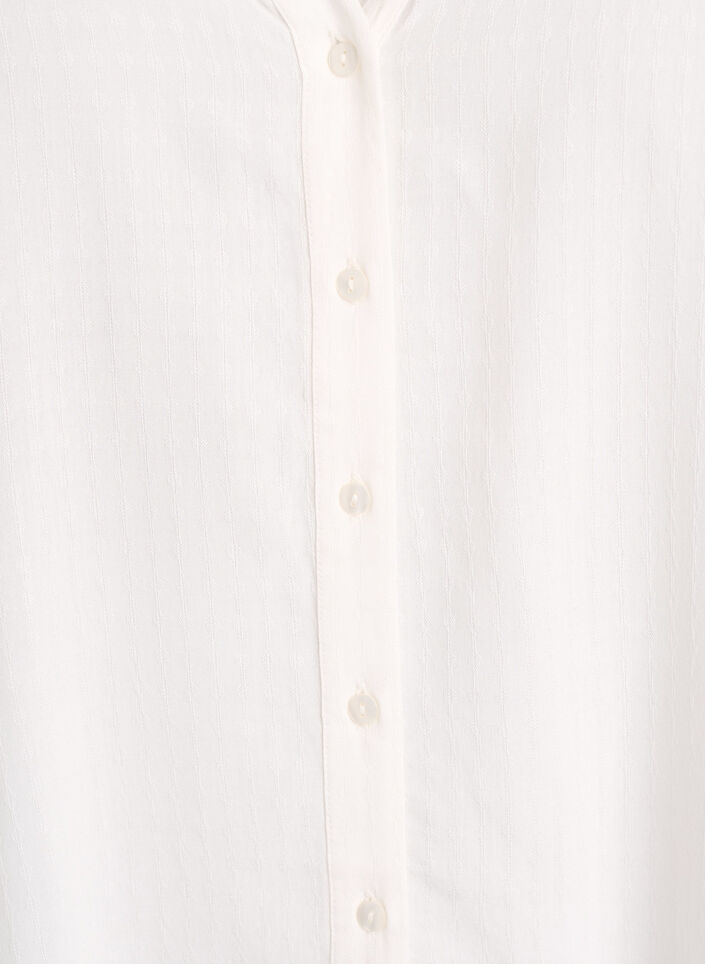 Bluse aus Viskose mit kurzen &Auml;rmeln und Raffdetails, Vanille, Packshot image number 2
