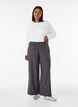 Taillierte Hose mit B&uuml;gelfalten und einem Bindeg&uuml;rtel, Grau, Model image number 0