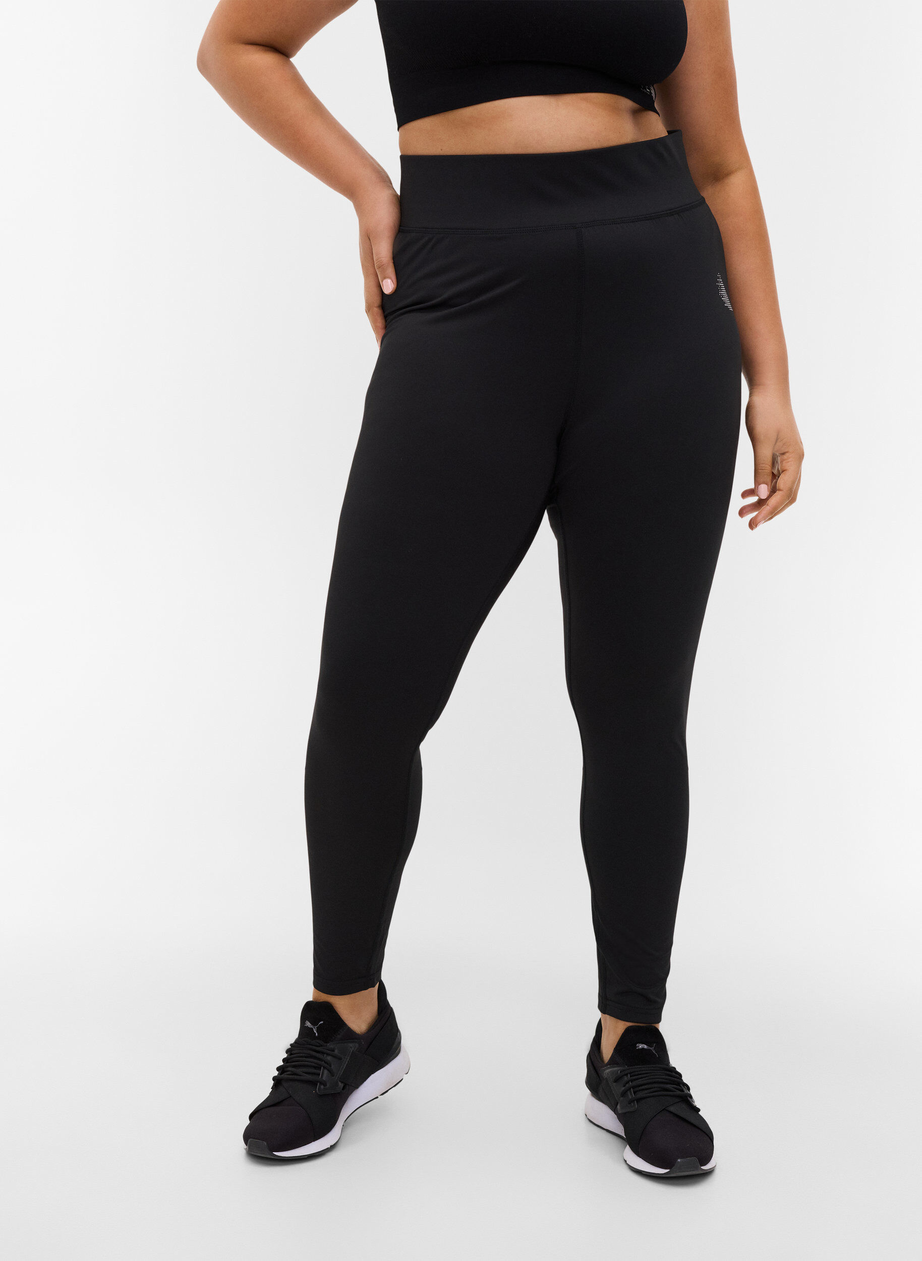 Zizzi Trainingstights, Black, Model image number 3