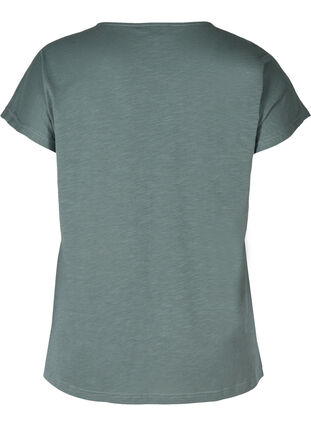 Kurzarm T-Shirt aus Baumwolle mit Sternen, Balsam Green STARS, Packshot image number 1