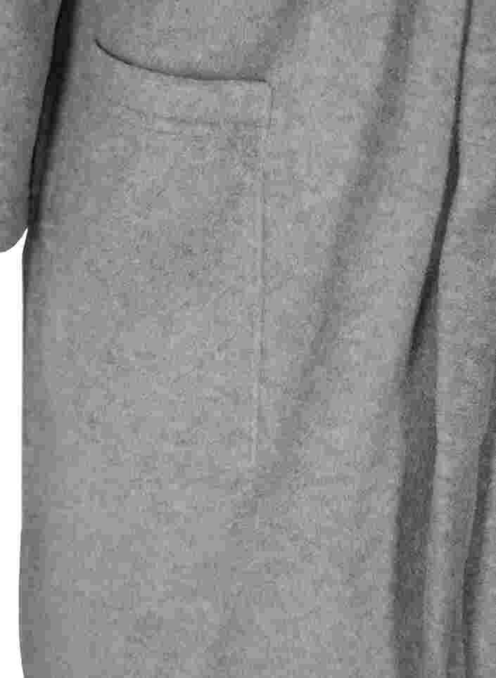 Morgenmantel mit Kapuze und Taschen, Grey, Packshot image number 3