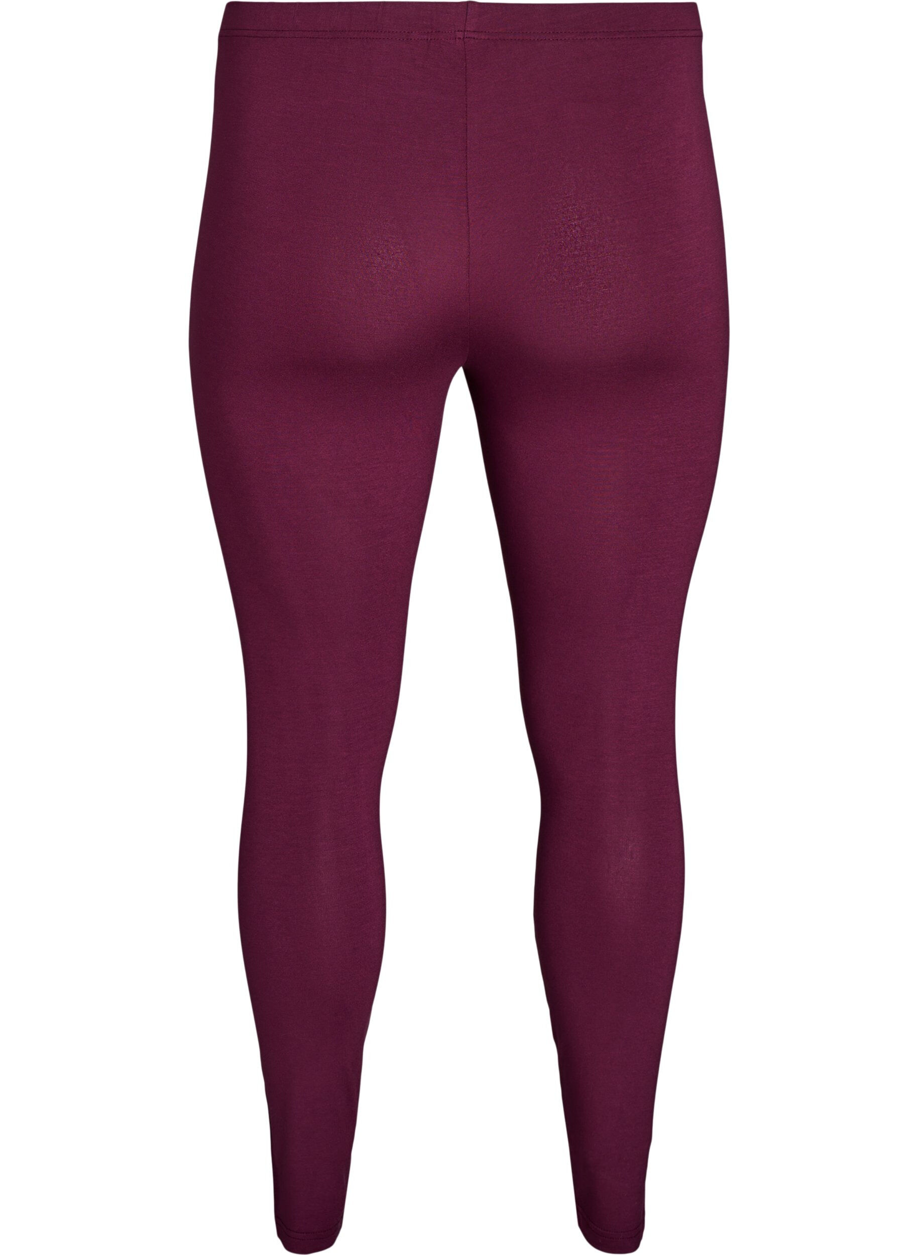 ZizziBasic Leggings aus Viskose, Rot, Packshot image number 1
