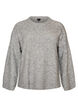 Locker gestrickte Bluse mit Alpaka und Wolle, Grau, Packshot image number 0