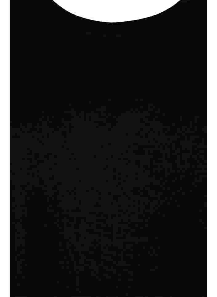 Langärmeliges Kleid mit Perlendetails, Black, Packshot image number 2